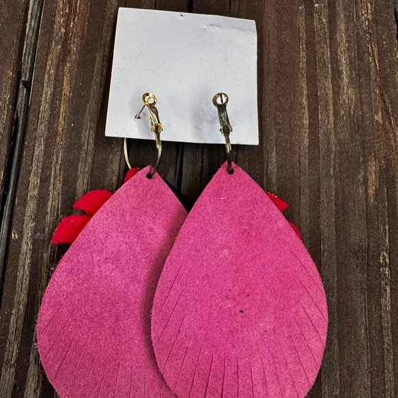 Multicolor Beaded Earrings - Picture 5 of 5